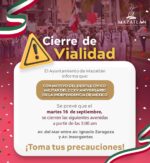 Por desfile de inicio de Independencia, algunas vialidades tendrán corte a la circulación