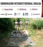 Grupo Interinstitucional asegura arma, municiones y equipo táctico en Caminaguato, Culiacán