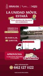 SATES habilita unidad móvil de recaudación en el palacio de gobierno.