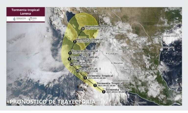 Alerta SMN formación de tormenta Lorena