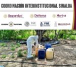 En Culiacán, el Grupo Interinstitucional asegura áreas de concentración clandestinas con químicos para la fabricación de drogas