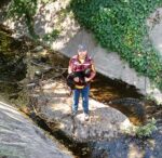 Ahora una perrita fue rescatada de un arroyo por personal de PC Culiacán