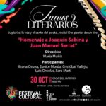 Poesía y música de Serrat y Sabina este Jueves Literario en Casa del Marino