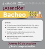 “MazBachetón” mejora vialidades en cuatro puntos clave de la ciudad