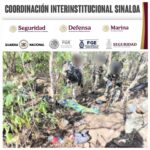 En Badiraguato, el Grupo Interinstitucional asegura 3 campamentos, un artefacto explosivo, drones y uniformes tipo militar