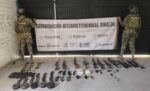 En Escuinapa, Grupo Interinstitucional asegura armas largas, explosivos, municiones y precursores químicos