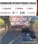Grupo Interinstitucional localiza en Concordia un campamento, donde asegura 12 cargadores, 1,490 cartuchos y 3 chalecos tácticos