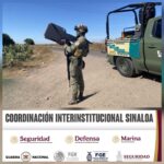 En Villa Juárez, Navolato, el Grupo Interinstitucional localiza y neutraliza 2 drones