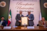 Recibe Gobernador Rocha Moya la distinción “Benefactor Universitas” de la Escuela Libre de Derecho de Sinaloa
