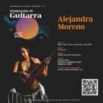 Alejandra Moreno estará en la Temporada de Guitarra 2025-2026, en el Museo de Arte de Mazatlán