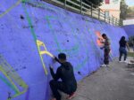 En Cañadas realizan pinta de mural en honor a Matías, el pequeño que falleció en temporada de lluvias