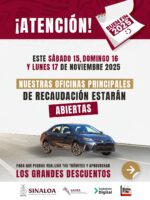 SATES extiende horarios este fin de semana y día festivo por motivo del Buen Fin para brindar una mejor atención a la ciudadanía