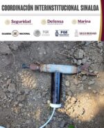 Grupo Interinstitucional destruye un artefacto explosivo localizado en Navolato