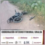 Durante recorridos al sur de Culiacán, el Grupo Interinstitucional asegura un arma larga y una motocicleta