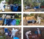 En Culiacán, Cosalá y Mocorito, el Grupo Interinstitucional aseguró seis áreas de concentración de materiales químicos