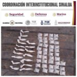 En distintas acciones en Culiacán y Mazatlán, el Grupo Interinstitucional asegura dosis de presuntas drogas