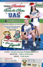 Invitan a participar en el Torneo Navideño de Tenis de Mesa