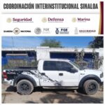 Grupo Interinstitucional asegura en Navolato una camioneta