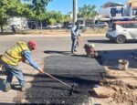 Refuerza Gobierno de Mazatlán bacheo en diversos puntos estratégicos de la ciudad
