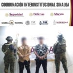 Grupo Interinstitucional detiene a dos civiles con un arma de fuego y un vehículo robado; rescatando además a una persona víctima de intento de privación de la libertad en Mazatlán