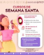 IMJU ofrecerá cursos de aplicación de uñas y tratamiento facial en Semana Santa