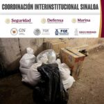 Sobre la carretera Rosario – Mazatlán, el Grupo Interinstitucional aseguró más de 175 kilogramos de presunta metanfetamina, 30 de probable marihuana, además de ponchallantas