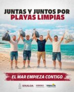 Gobierno de Sinaloa impulsa el cuidado de playas e invita a vacacionistas a actuar con responsabilidad
