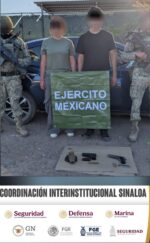 Una denuncia ciudadana alertó a las autoridades; posteriormente, el Grupo Interinstitucional detuvo a una pareja con armas de fuego al sur de Culiacán Una denuncia ciudadana alertó a las autoridades; posteriormente, el Grupo Interinstitucional detuvo a una pareja con armas de fuego al sur de Culiacán