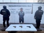 Tras el reporte de una privación de la libertad, el Grupo Interinstitucional detuvo a un presunto delincuente y redujo a otro; además, aseguró armas Tras el reporte de una privación de la libertad, el Grupo Interinstitucional detuvo a un presunto delincuente y redujo a otro; además, aseguró armas