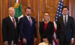 Sheinbaum recibe al secretario de Seguridad de EUA Sheinbaum recibe al secretario de Seguridad de EUA