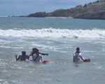 Salvavidas de Mazatlán ponen a salvo a tres bañistas del oleaje Salvavidas de Mazatlán ponen a salvo a tres bañistas del oleaje