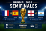 Mundial 2026: Quedan definidas las semifinales; Francia, España, Inglaterra y Argentina van por el título Mundial 2026: Quedan definidas las semifinales; Francia, España, Inglaterra y Argentina van por el título