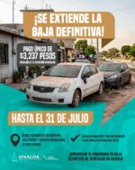 SATES recuerda que el 31 de julio concluye el Programa de Baja Definitiva de Vehículos en Desuso SATES recuerda que el 31 de julio concluye el Programa de Baja Definitiva de Vehículos en Desuso