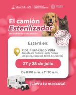 Invita Gobierno de Mazatlán a la jornada gratuita del Camión Esterilizador en la colonia Francisco Villa Invita Gobierno de Mazatlán a la jornada gratuita del Camión Esterilizador en la colonia Francisco Villa
