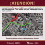 Este viernes 7 de agosto inicia el cierre total del bulevar Pedro Infante del Puente Negro al Congreso del Estado Este viernes 7 de agosto inicia el cierre total del bulevar Pedro Infante del Puente Negro al Congreso del Estado
