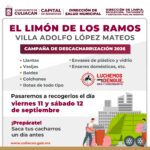 Llevará Ayuntamiento campaña de descacharrización a El Limón de los Ramos y Villa Adolfo López Mateos Llevará Ayuntamiento campaña de descacharrización a El Limón de los Ramos y Villa Adolfo López Mateos