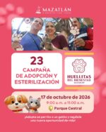 Invita Gobierno de Mazatlán a participar en la campaña Huellitas del Bienestar Invita Gobierno de Mazatlán a participar en la campaña Huellitas del Bienestar