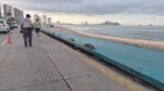 Gobierno de Mazatlán acordona zona del Malecón por afectación en la estructura Gobierno de Mazatlán acordona zona del Malecón por afectación en la estructura